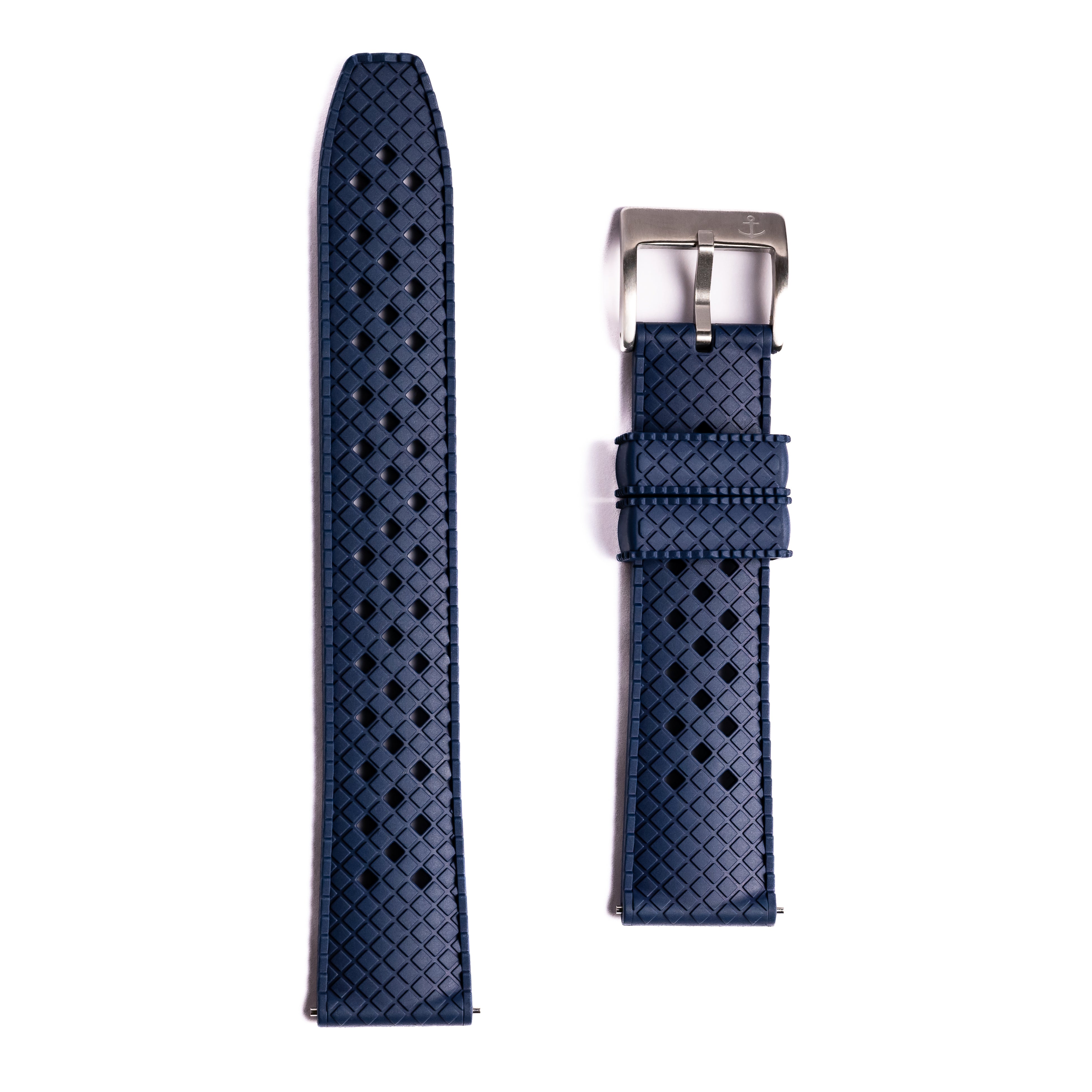 Anchor Heritage Rubber Strap - Navy – Anchor Strap Co.