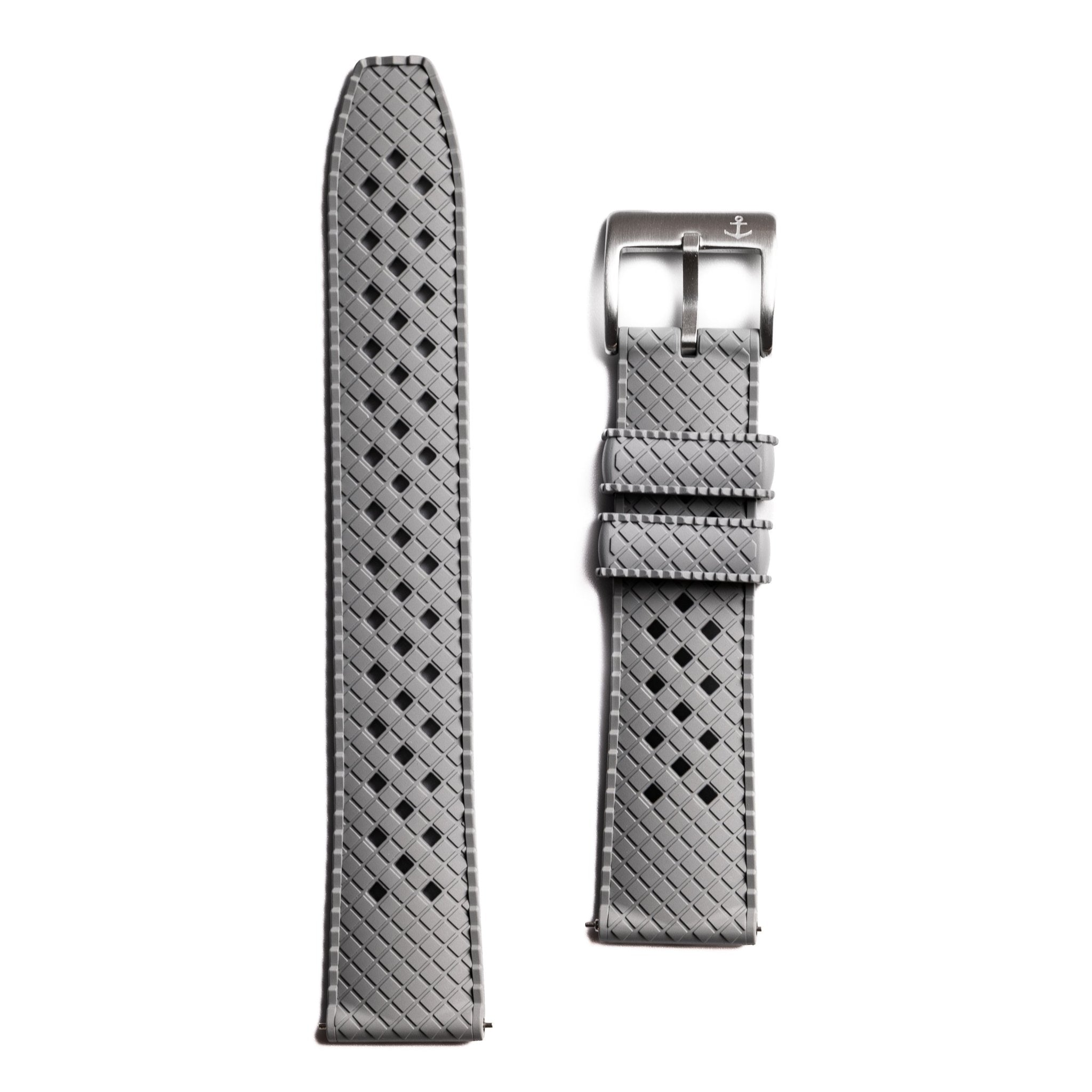 AnchorFlex Heritage Rubber Strap - Battleship Grey - Anchor Strap Co.