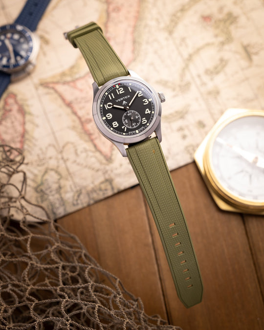 AnchorFlex Rubber Strap - OD Green - Anchor Strap Co.