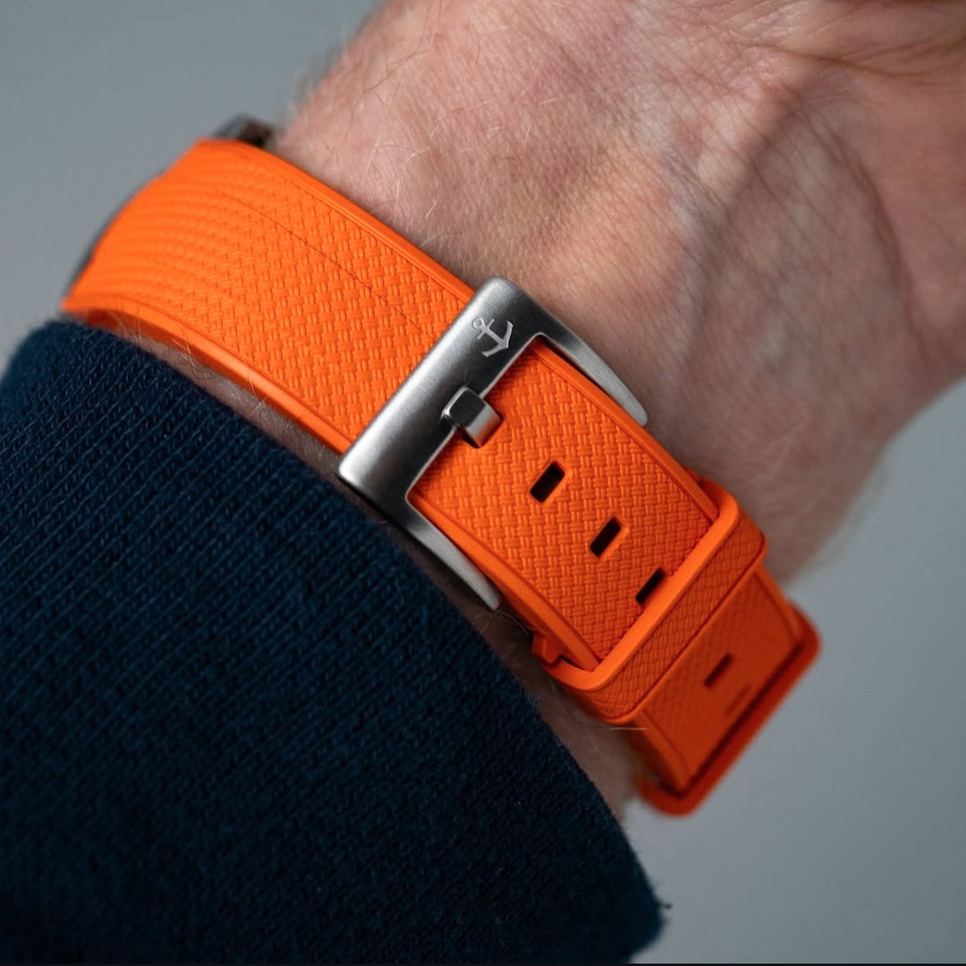 AnchorFLEX Rubber Strap - Orange - Anchor Strap Co.