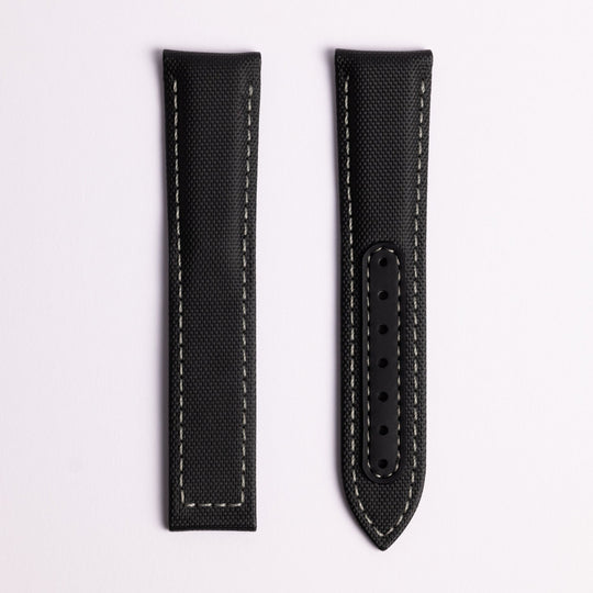 Black Deployant Sailcloth Strap - Anchor Strap Co.