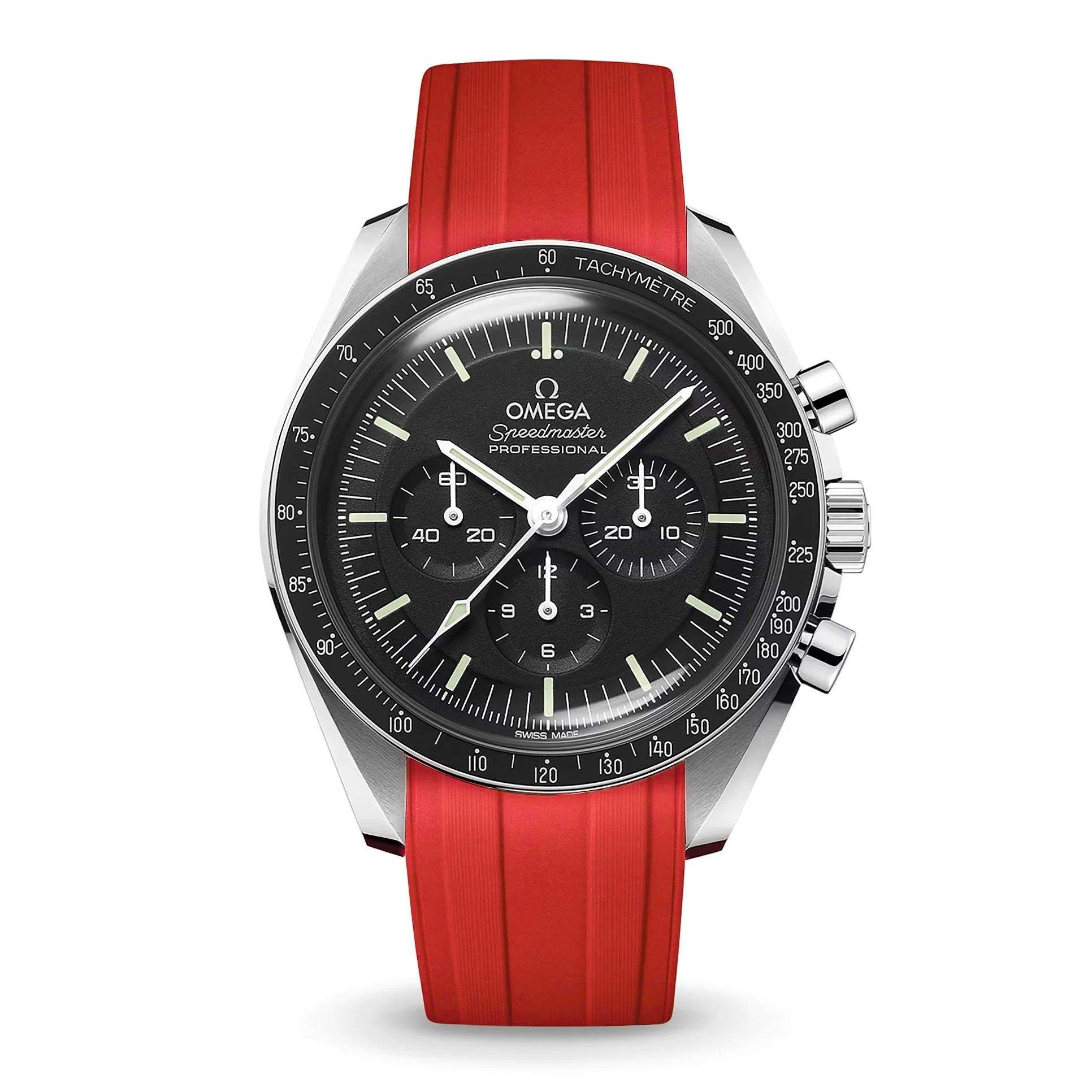 Deployant FKM for Omega Speedmaster - Signal Red – Anchor Strap Co.