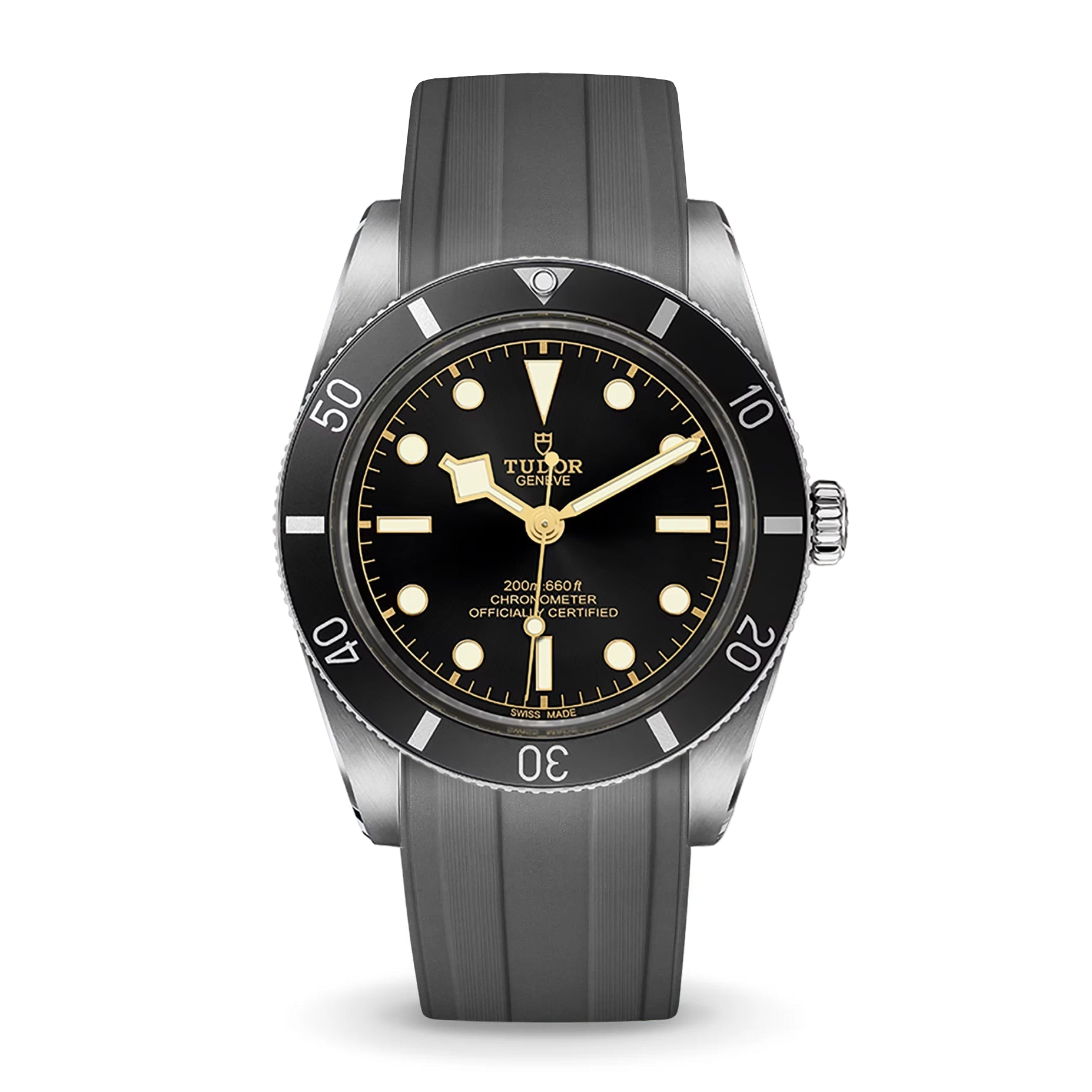 Deployant FKM Strap for Tudor Black Bay 54 - Storm Grey – Anchor