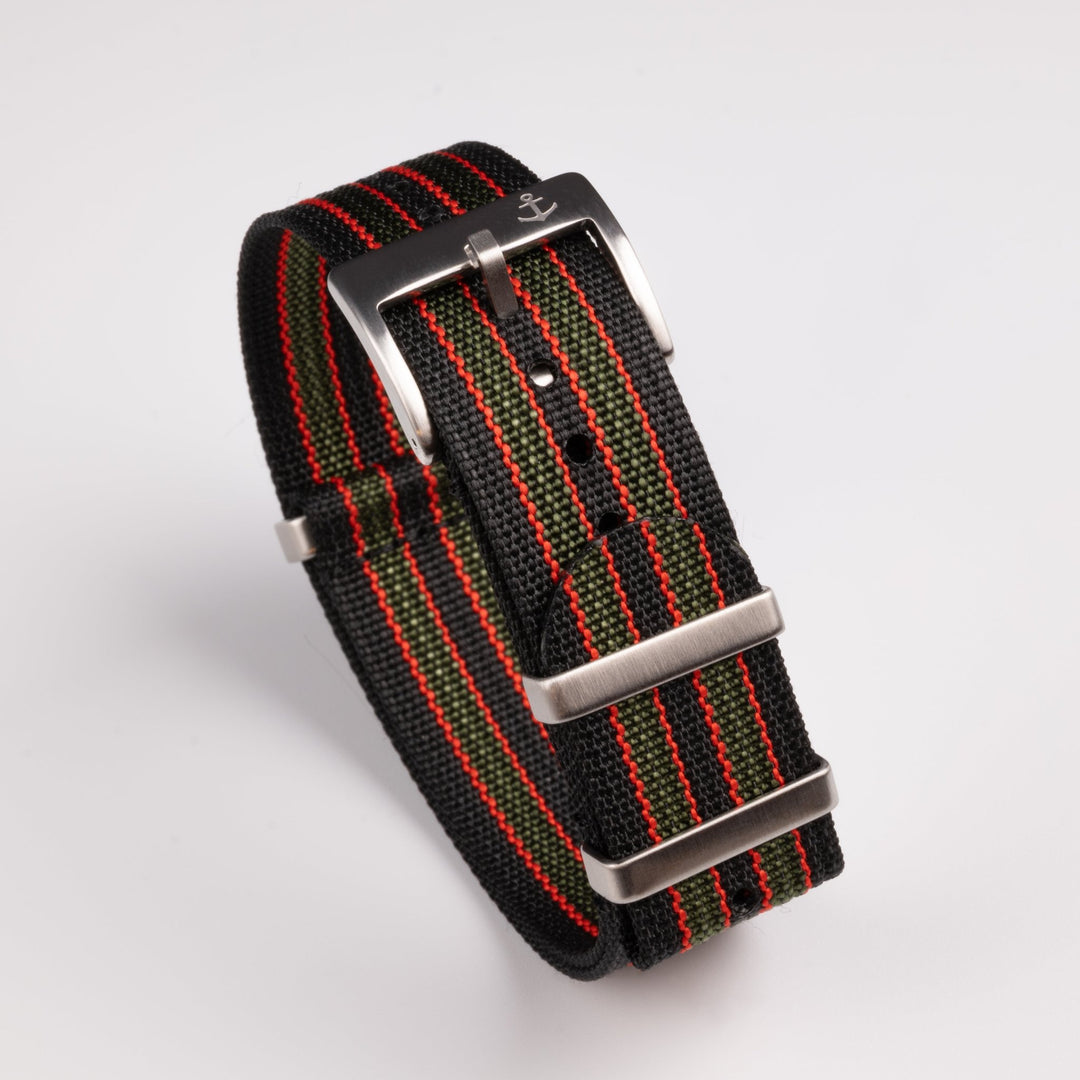 Goldfinger Ribbed Nylon Strap - Anchor Strap Co.