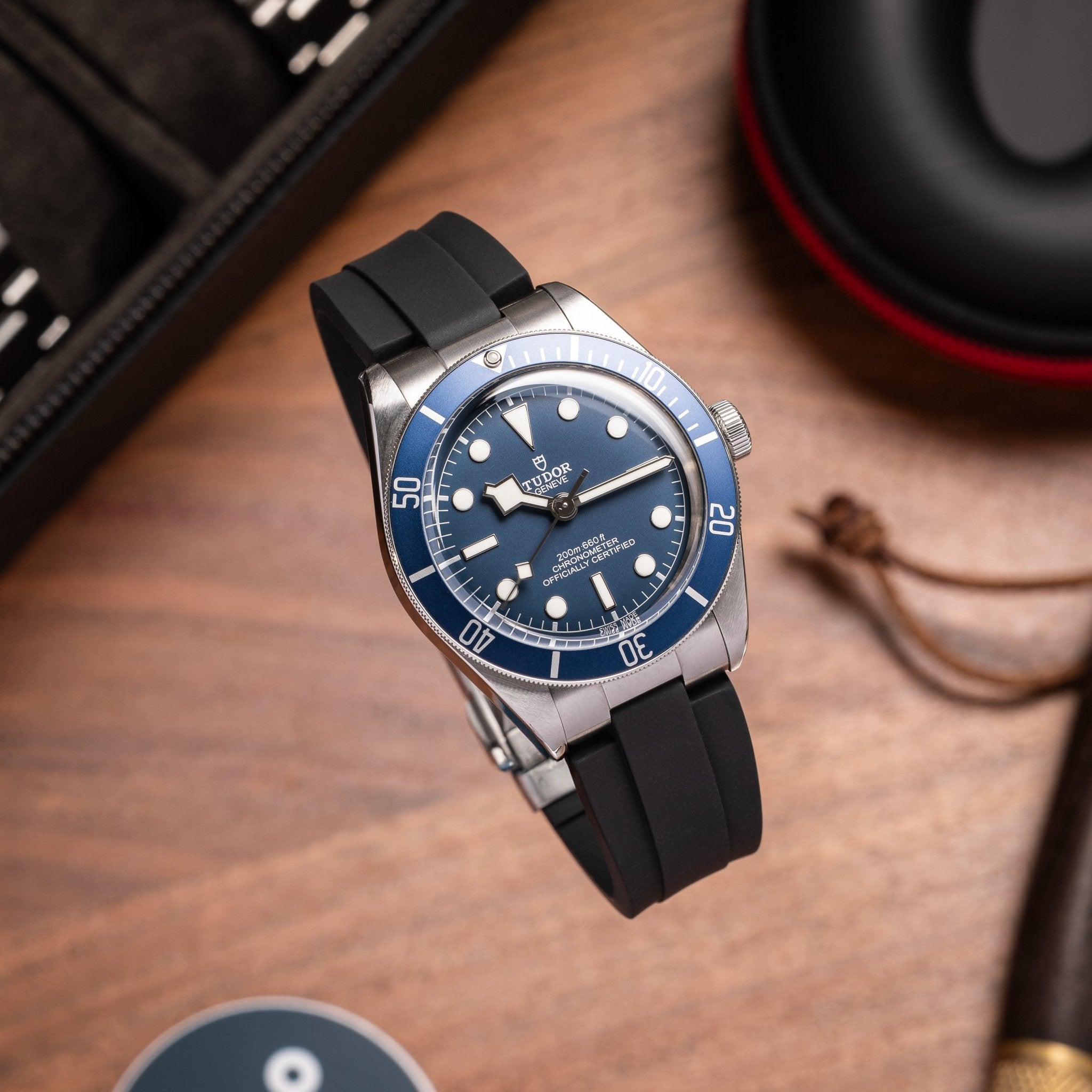 Kumamoto CTS End-Link Rubber Strap for Tudor Black Bay 58 – Anchor