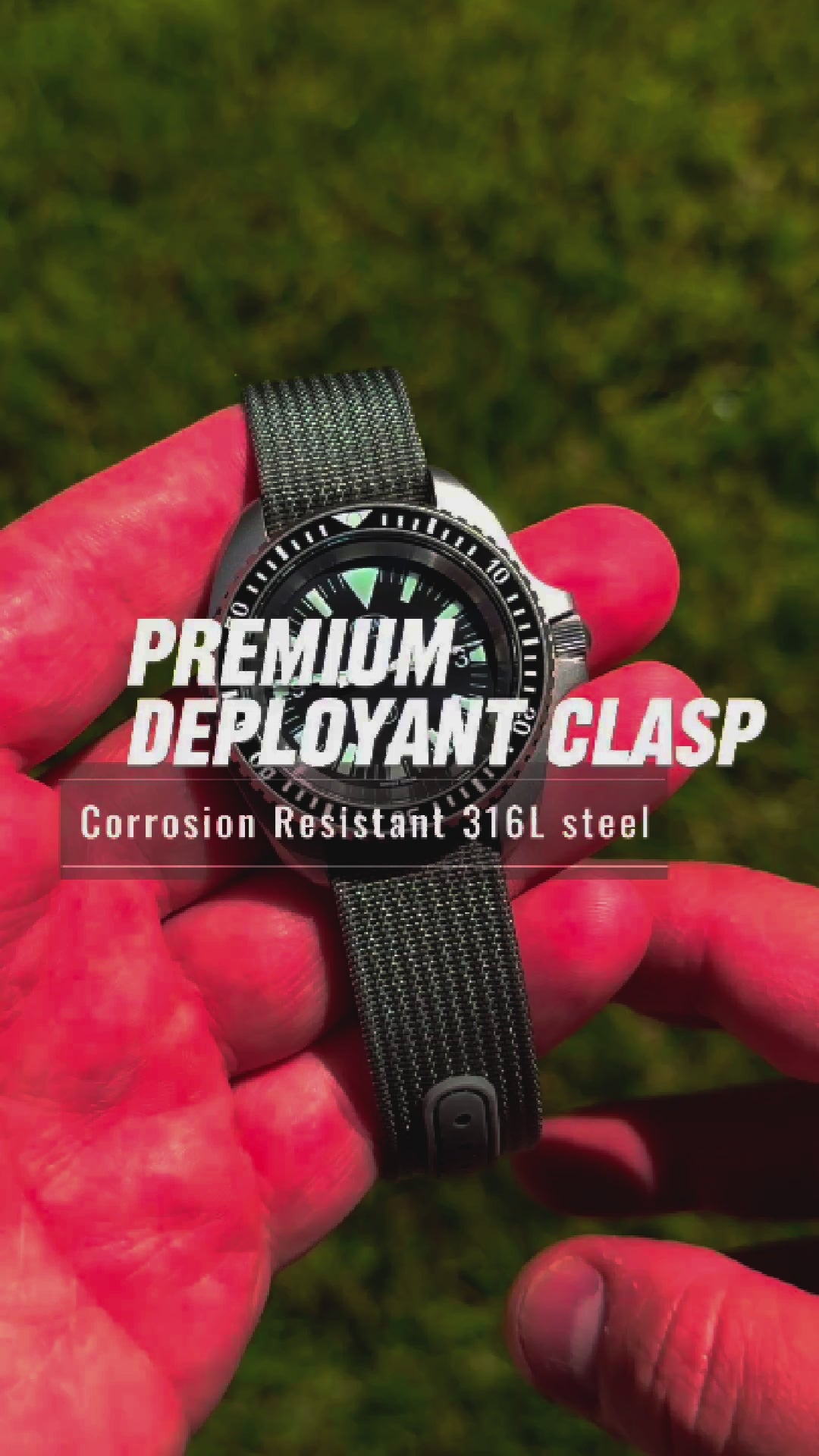 316L Premium Deployant Nylon Clasp