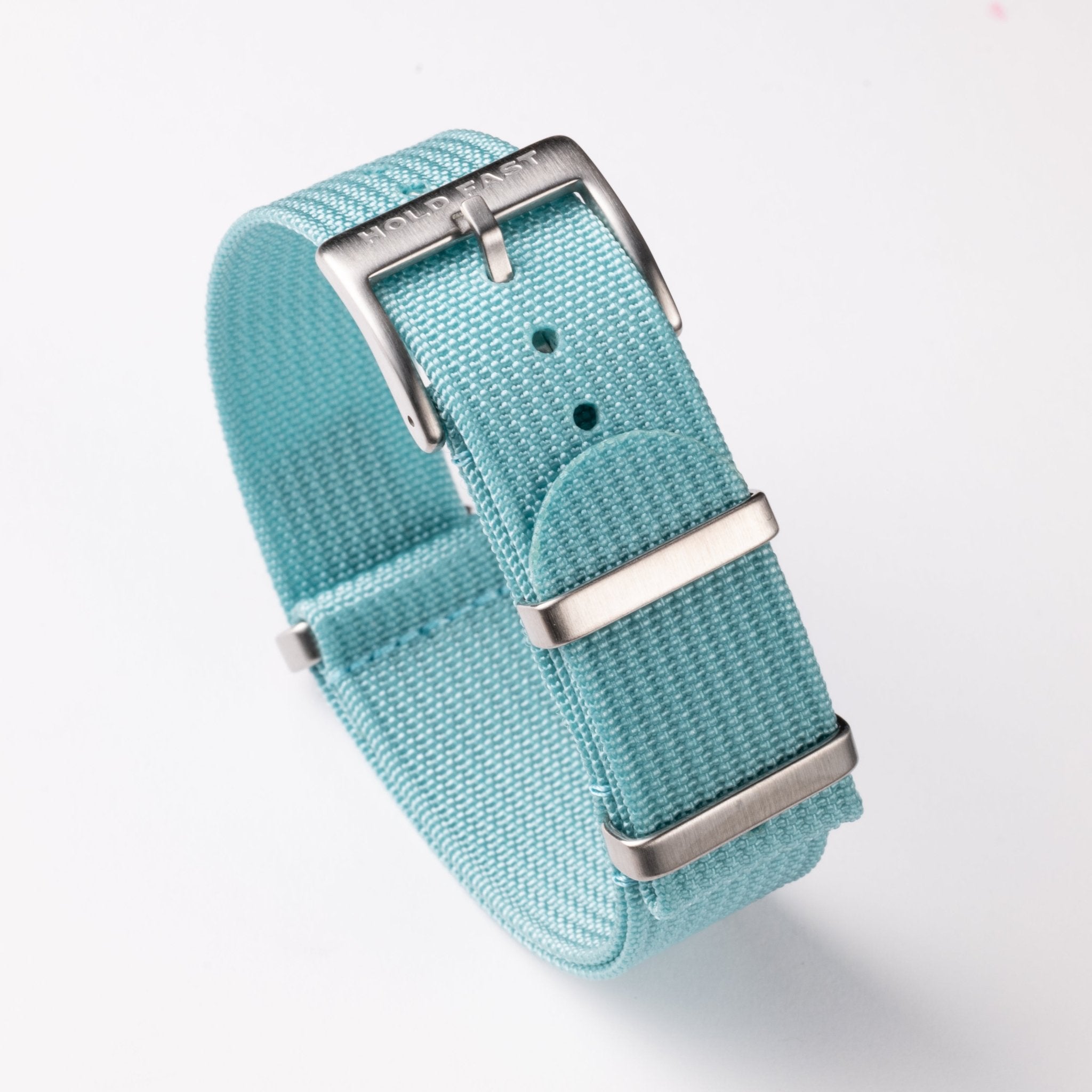 Teal Blue Ribbed Nylon Strap - Anchor Strap Co.