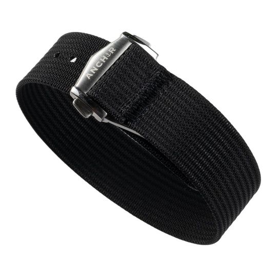 Black Deployant Nylon Strap