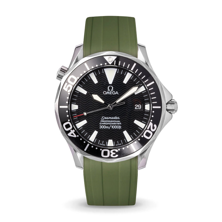 Deployant FKM for Omega Seamaster 41mm - Sea Moss Green