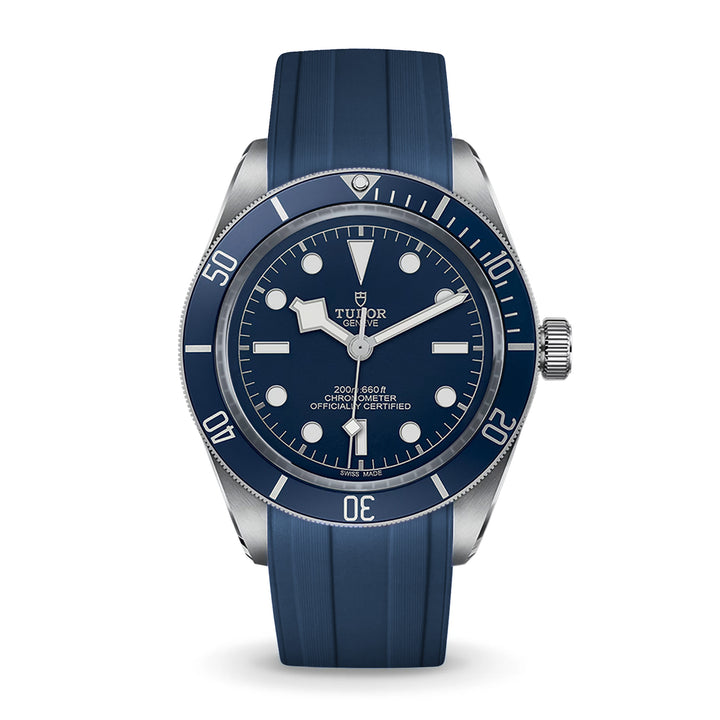 Deployant FKM Strap for Tudor Black Bay 58 - Navy Blue