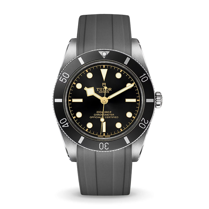 Deployant FKM Strap for Tudor Black Bay 54 - Storm Grey