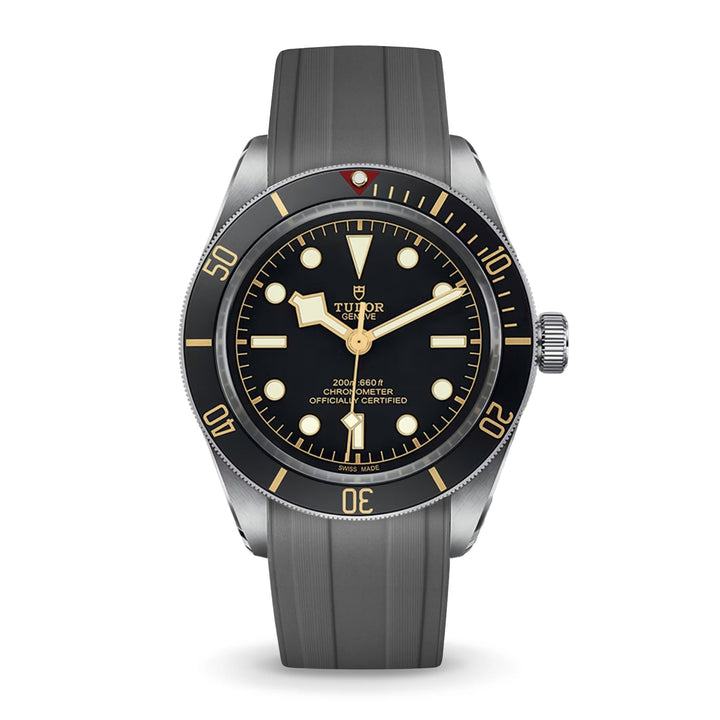 Deployant FKM Strap for Tudor Black Bay 58 - Storm Grey