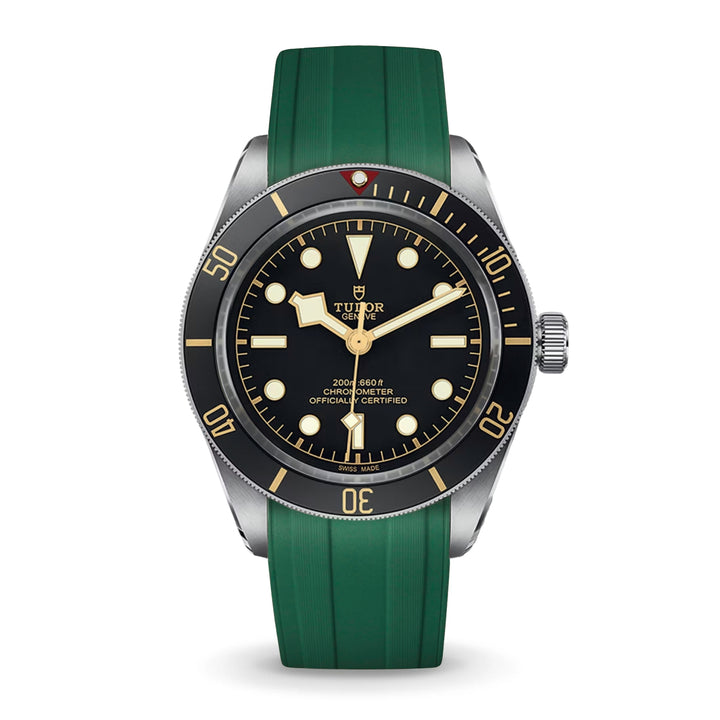Deployant FKM Strap for Tudor Black Bay 58 - Seaweed Green