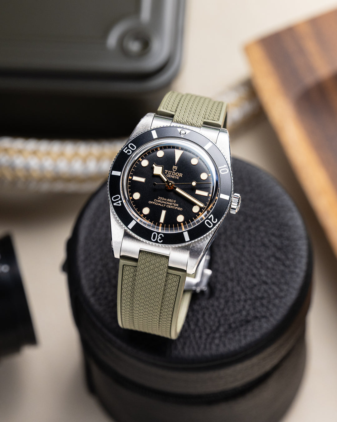 AnchorFlex™ End-Link Deployant for Tudor Black Bay 54 - Sea Moss Green