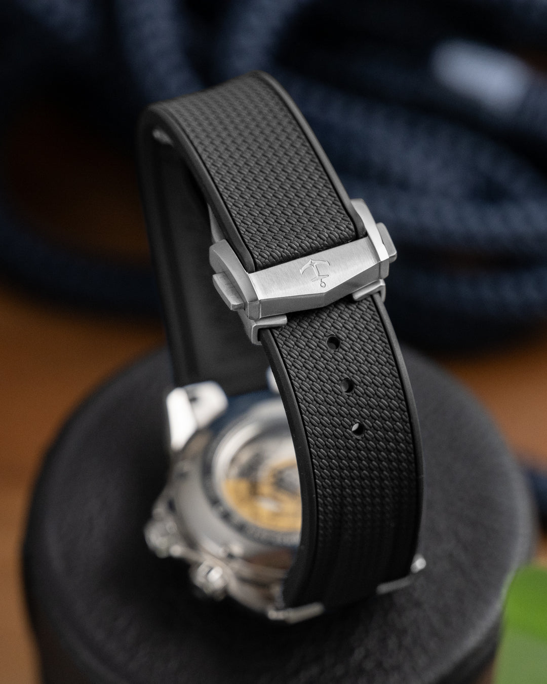 AnchorFlex™ End-Link Deployant for Seiko Prospex Alpinist (SPB121 Series) - Bathyscaphe Black