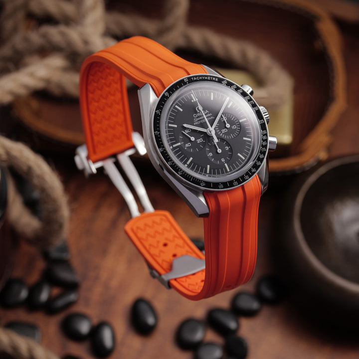 Deployant FKM for Omega Speedmaster - Buoy Orange