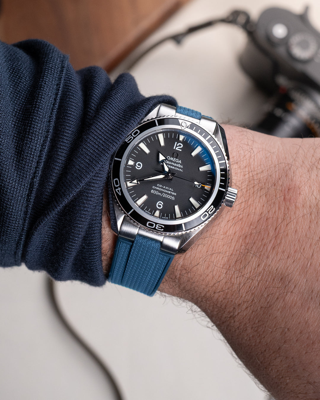 AnchorFlex™ End-Link Deployant for Omega Planet Ocean 2500 42mm - Navy Blue