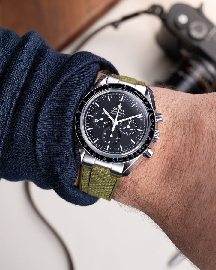 AnchorFlex™ End-Link for Omega Speedmaster - Sea Moss Green