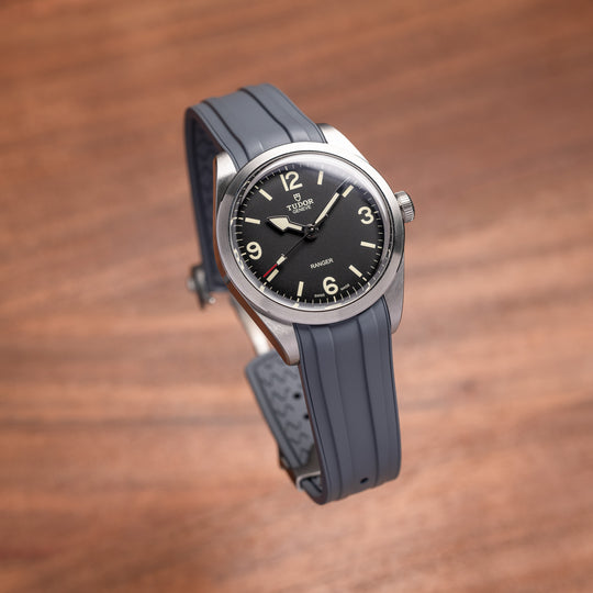 Deployant FKM Strap for Tudor Black Bay 58 - Storm Grey
