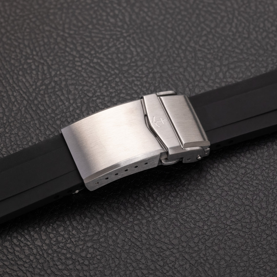 Kumamoto™ CTS End-Link Rubber Strap for Seiko Turtle - Black