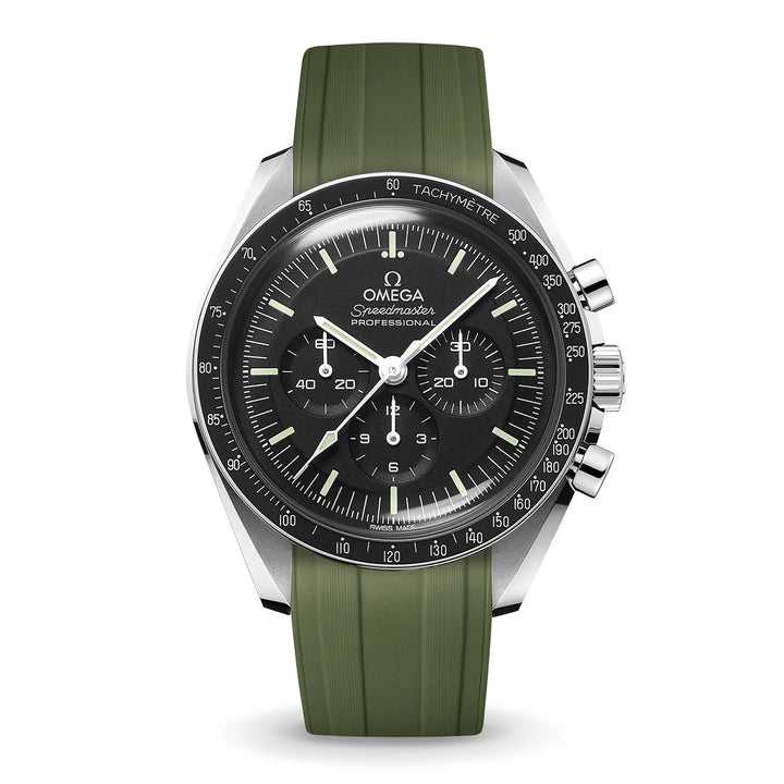 Deployant FKM for Omega Speedmaster - Sea Moss Green