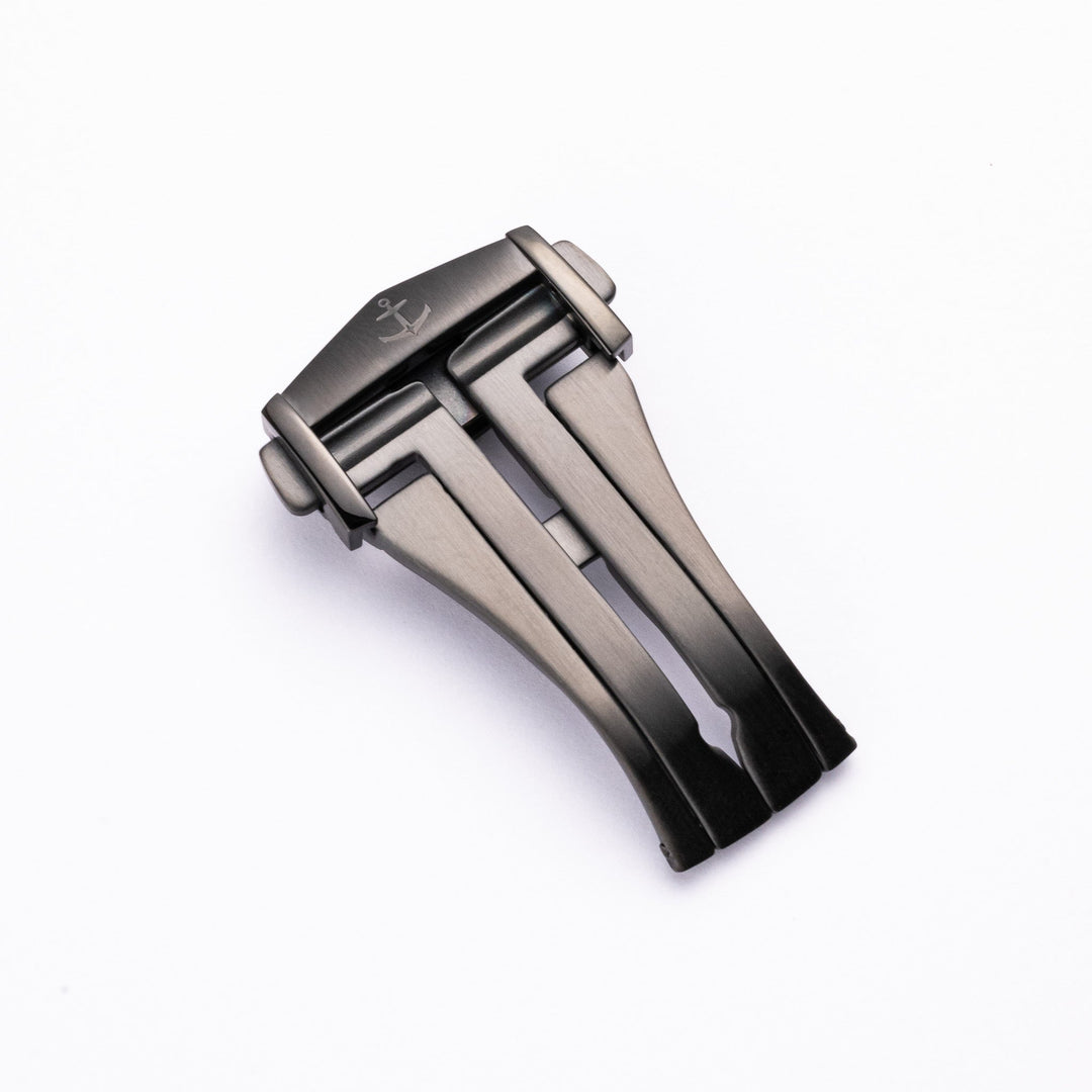 Anchor Deployant Clasp - Black PVD - Anchor Strap Co.
