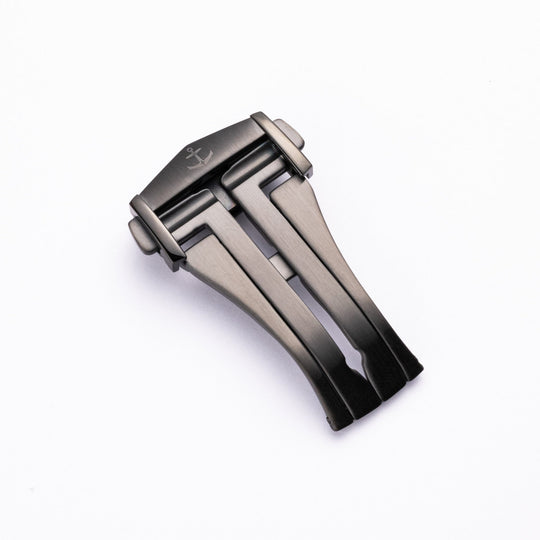 Anchor Deployant Clasp - Black PVD - Anchor Strap Co.