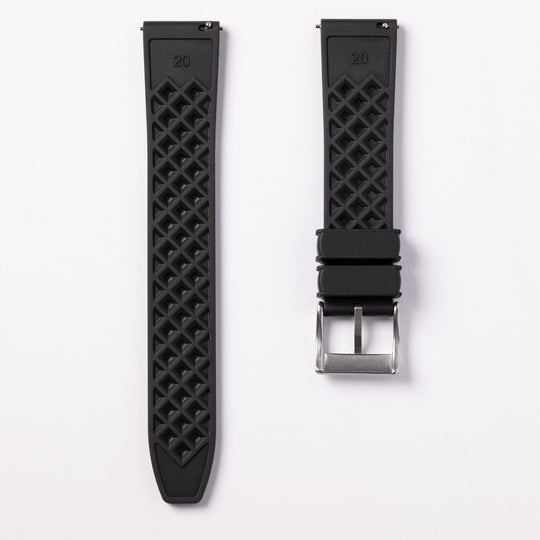 AnchorFLEX "Brando" Rubber Strap - Black - Anchor Strap Co.