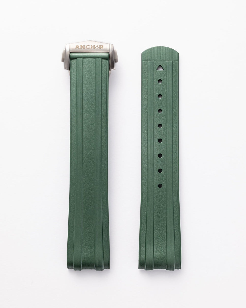 AnchorFlex Deployant FKM for Omega Seamaster - Seaweed - Anchor Strap Co.