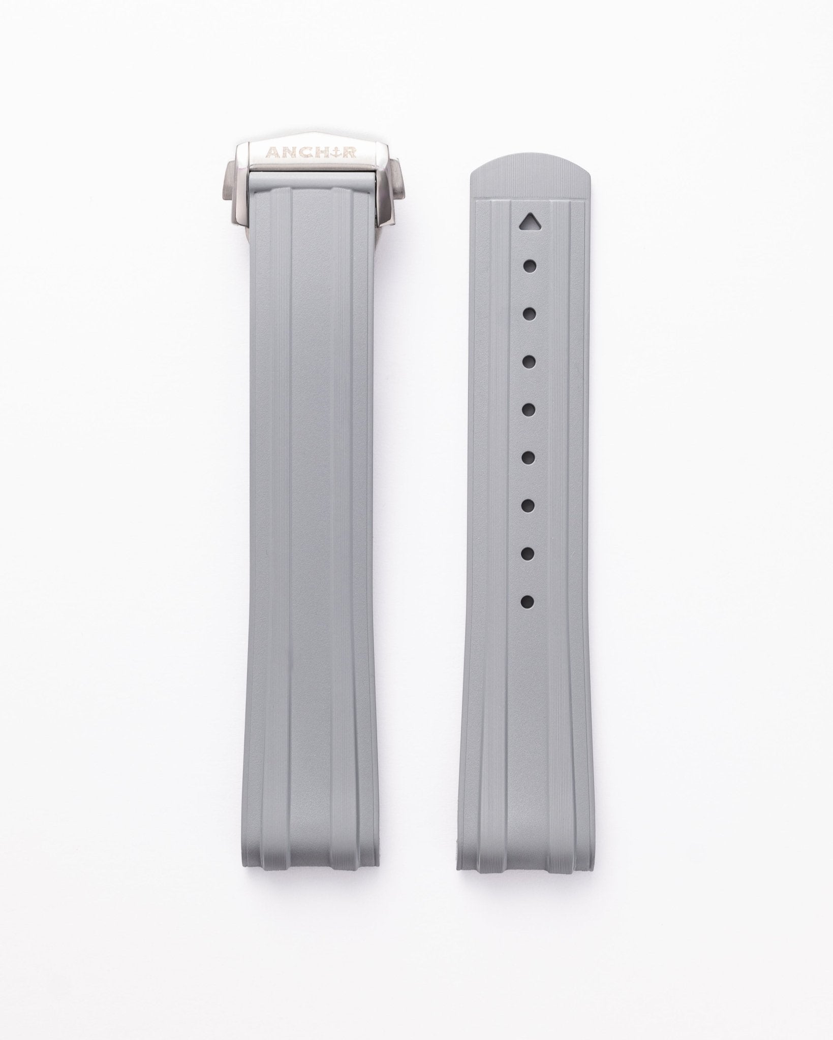 AnchorFlex Deployant FKM for Omega Seamaster - Silver Grey - Anchor Strap Co.