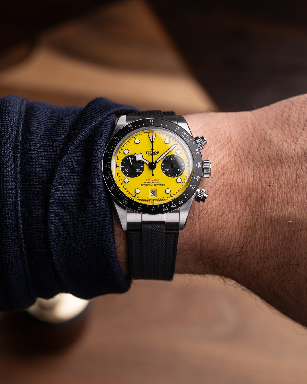 AnchorFlex™ End-Link for Tudor Black Bay Chrono 39 - Bathyscaphe Black - Anchor Strap Co.