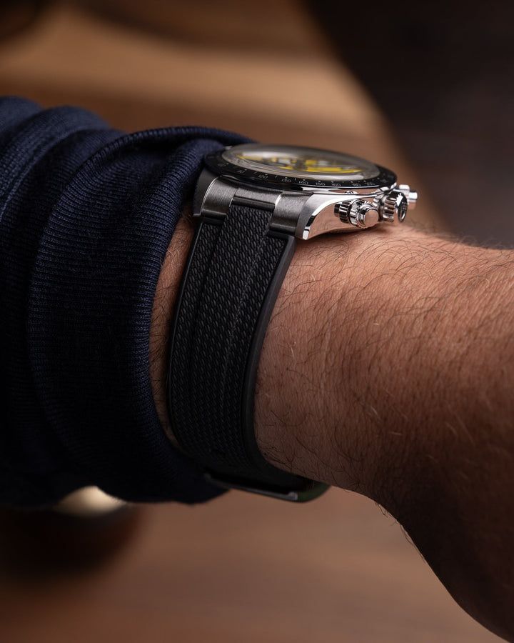 AnchorFlex™ End-Link for Tudor Black Bay Chrono 39 - Bathyscaphe Black - Anchor Strap Co.