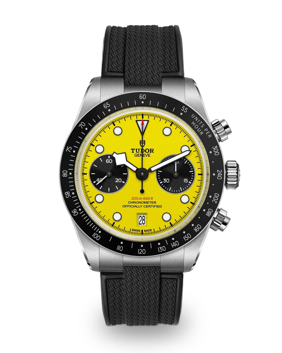 AnchorFlex™ End-Link for Tudor Black Bay Chrono 39 - Bathyscaphe Black - Anchor Strap Co.