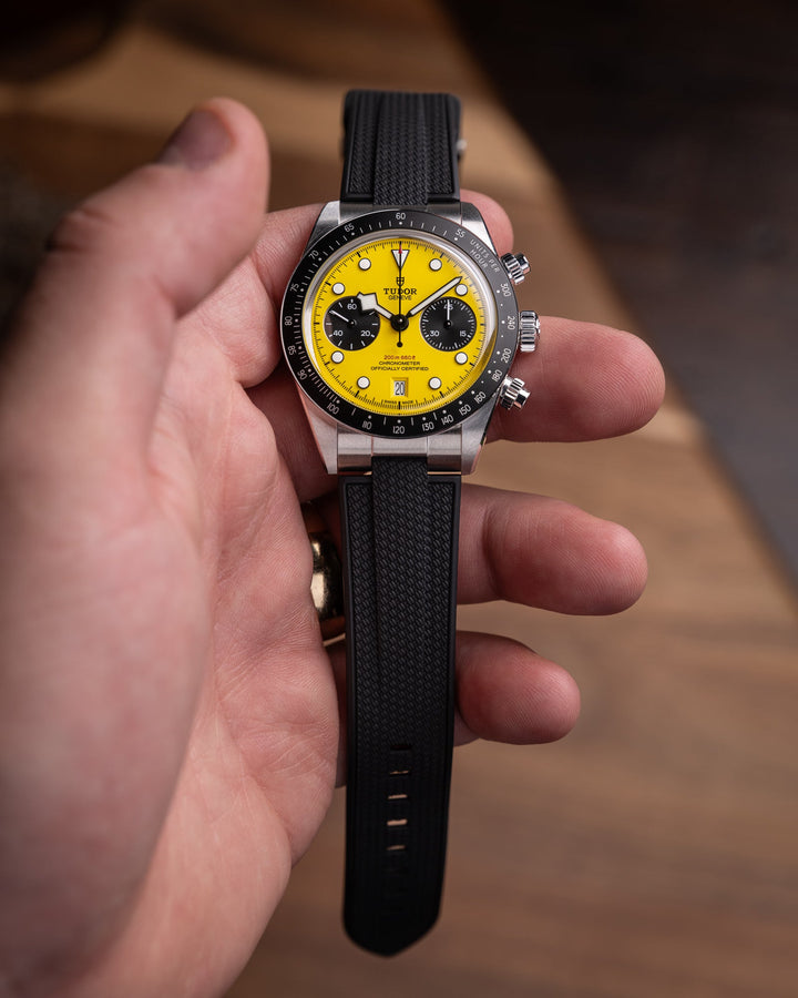 AnchorFlex™ End-Link for Tudor Black Bay Chrono 39 - Bathyscaphe Black - Anchor Strap Co.