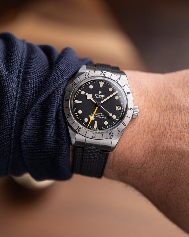 AnchorFlex™ End-Link for Tudor Black Bay PRO - Bathyscaphe Black - Anchor Strap Co.