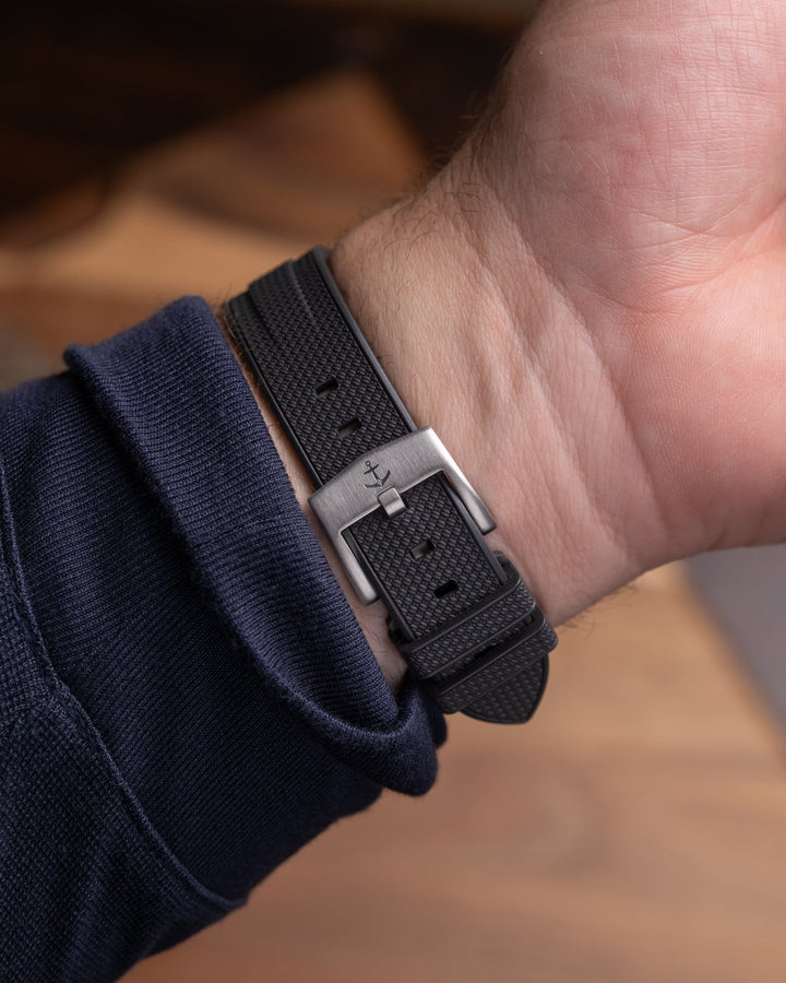 AnchorFlex™ End-Link for Tudor Black Bay PRO - Bathyscaphe Black - Anchor Strap Co.