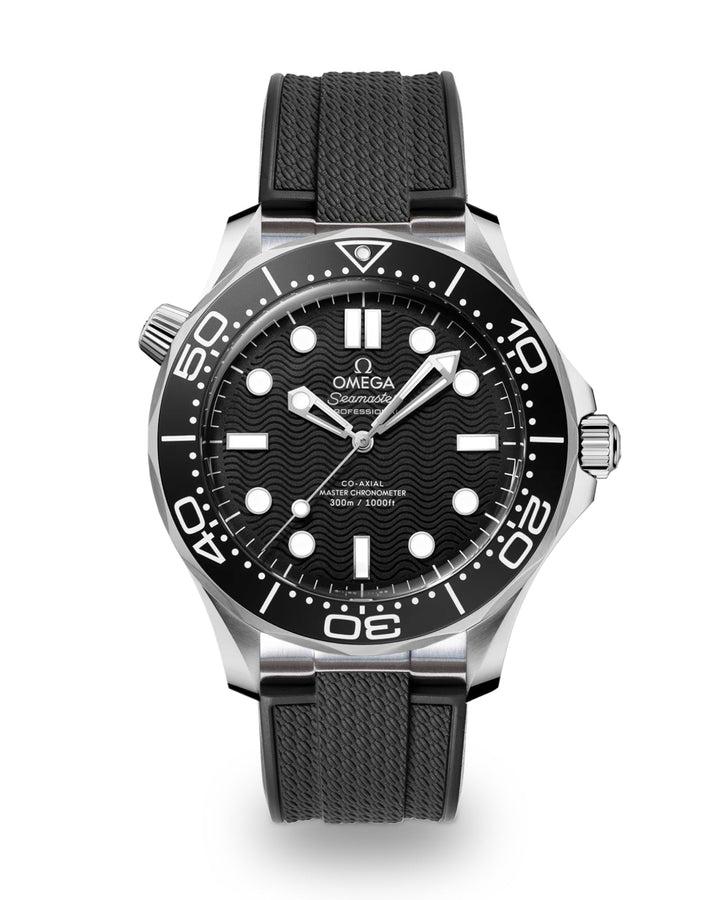 AnchorFlex™ Flagship EL for Omega Seamaster 42mm - Bathyscaphe Black - Anchor Strap Co.