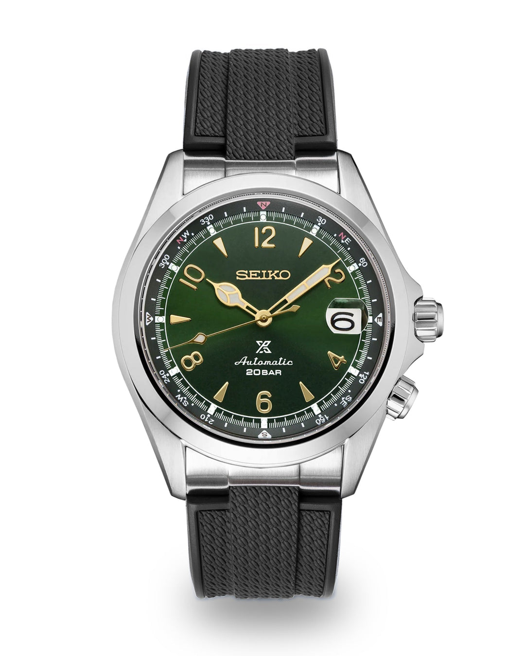 AnchorFlex™ Flagship EL for Seiko Alpinist - Bathyscaphe Black - Anchor Strap Co.