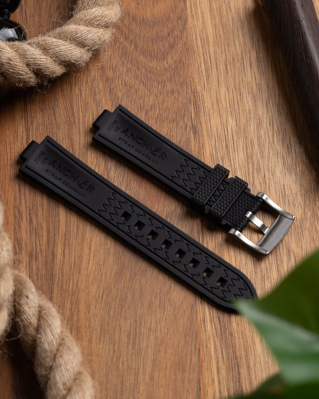 AnchorFlex™ Flagship EL for Seiko SRPG - Bathyscaphe Black - Anchor Strap Co.