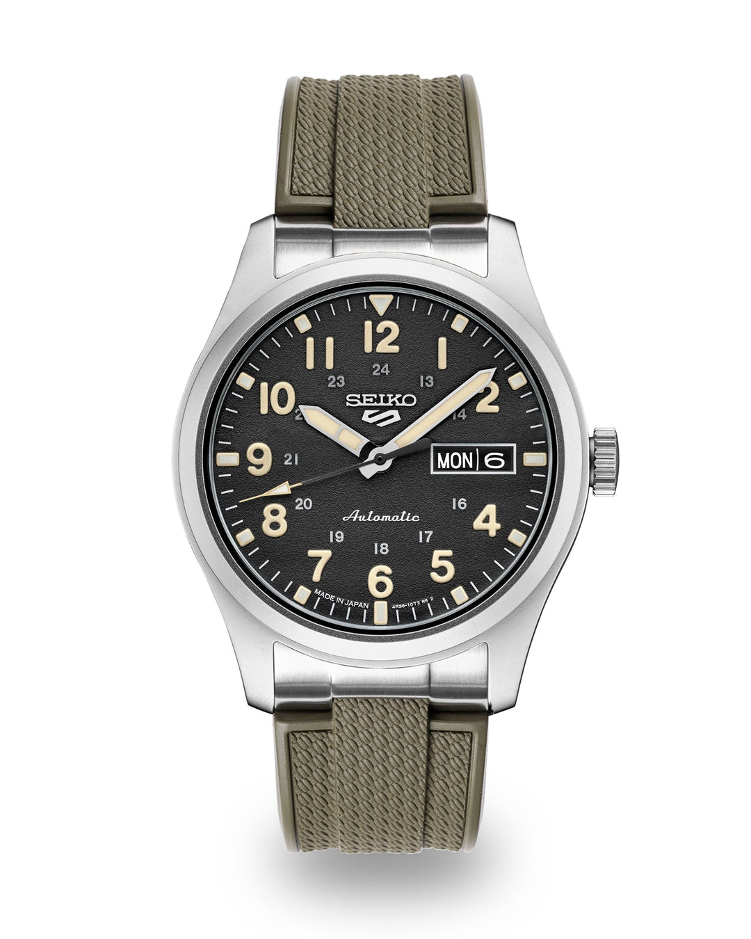 AnchorFlex™ Flagship EL for Seiko SRPG - Sea Moss Green - Anchor Strap Co.