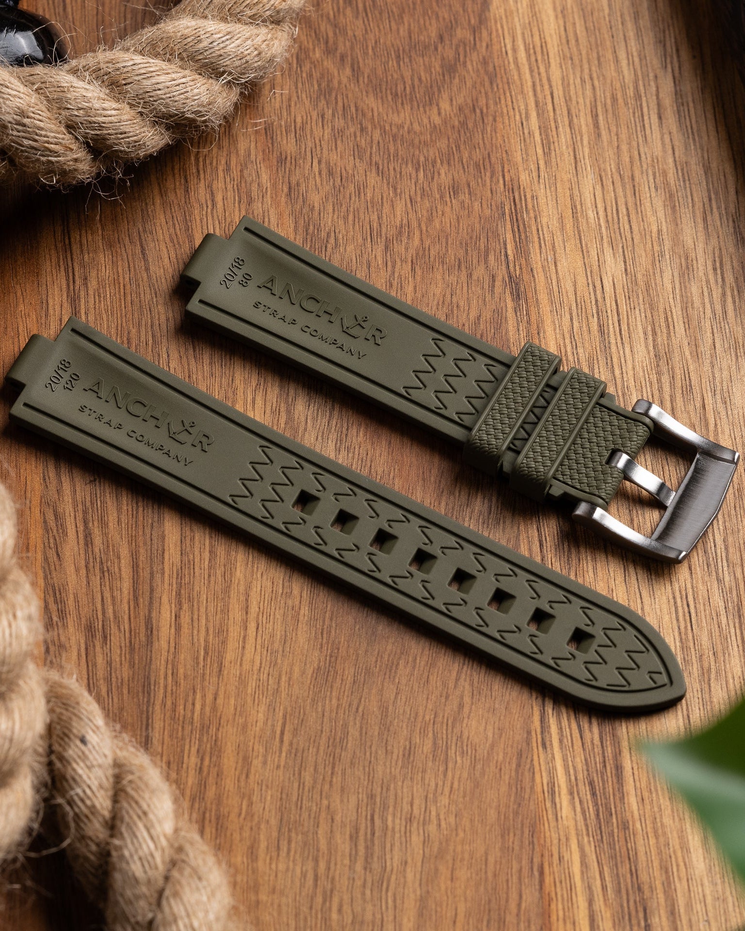 AnchorFlex™ End-Link for Seiko SRPE 'DressKX' (20mm) - Sea Moss