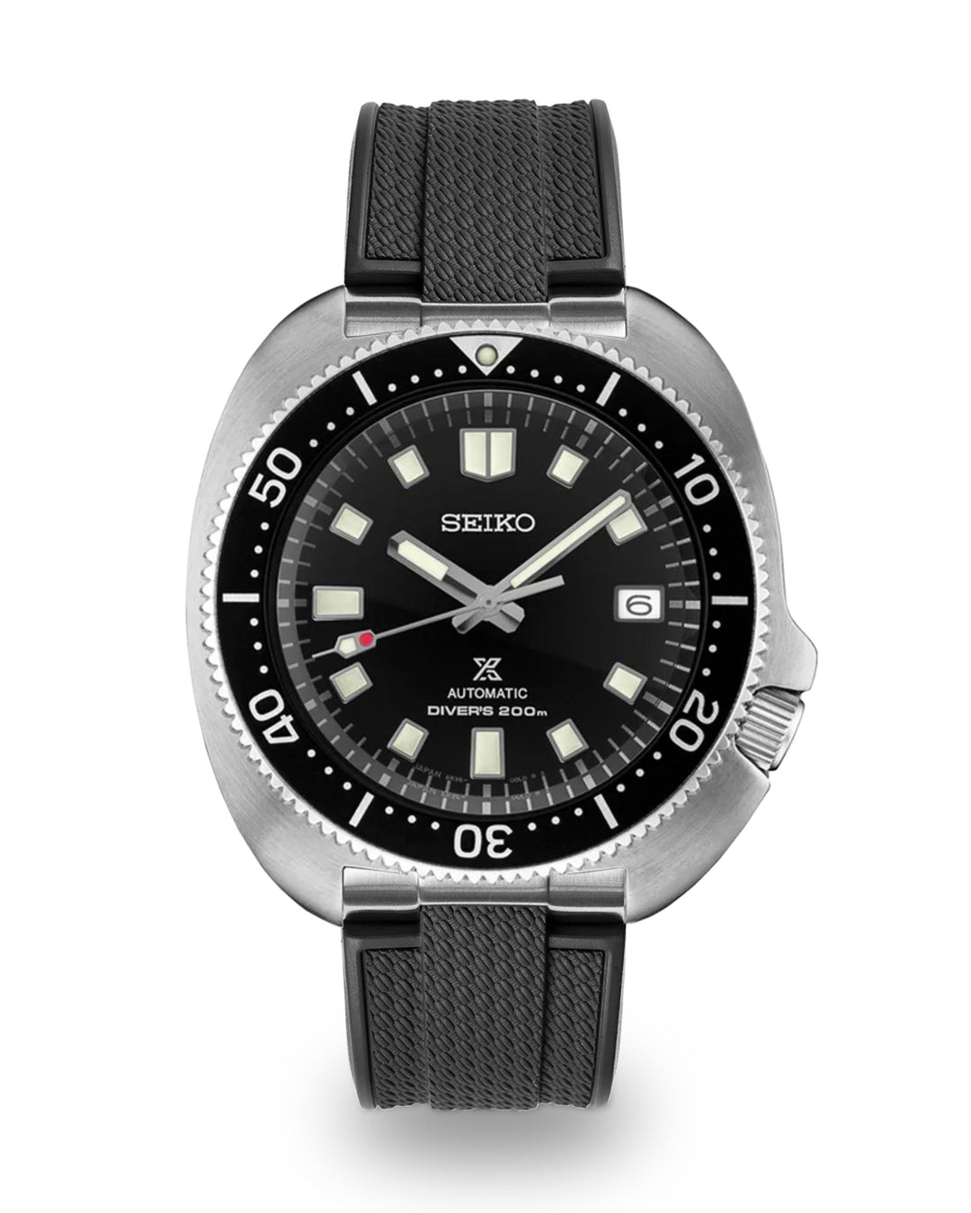 AnchorFlex™ Flagship EL for Seiko Willard - Bathyscaphe Black - Anchor Strap Co.