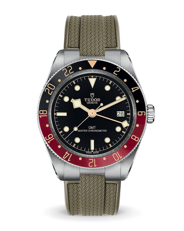 AnchorFlex™ Flagship EL for Tudor Black Bay 58 GMT - Sea Moss Green - Anchor Strap Co.