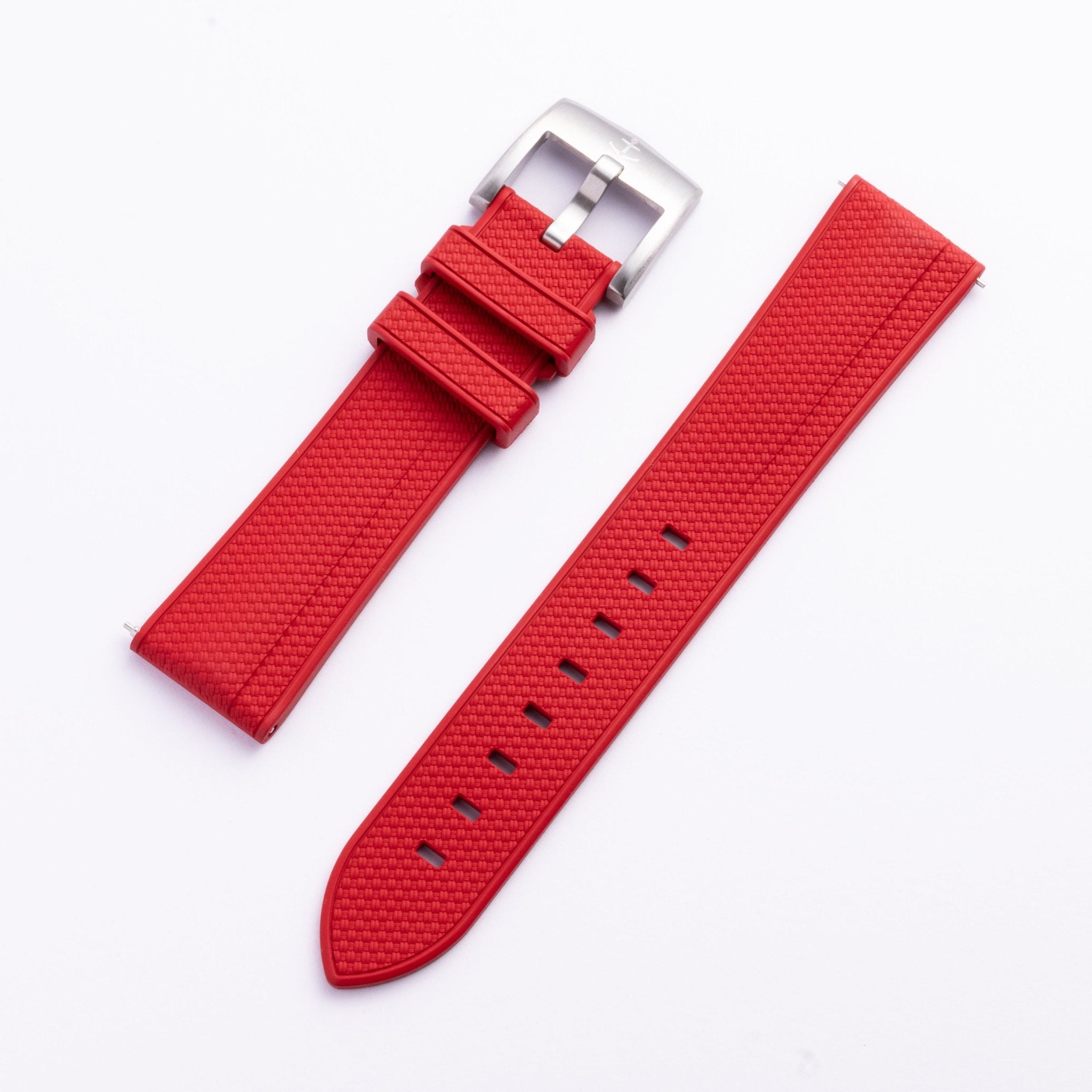 AnchorFlex Flagship FKM Rubber Watch Strap - Signal Red – Anchor