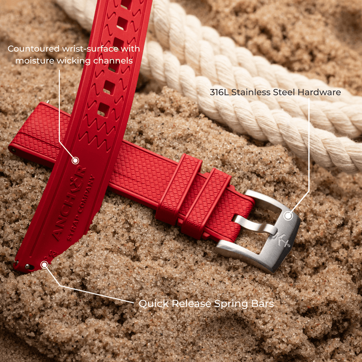 AnchorFlex Flagship - Signal Red - Anchor Strap Co.