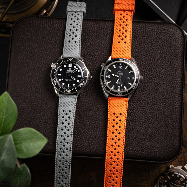 AnchorFlex Heritage Rubber Strap - Battleship Grey - Anchor Strap Co.