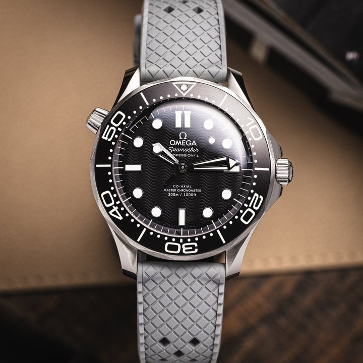 AnchorFlex Heritage Rubber Strap - Battleship Grey - Anchor Strap Co.