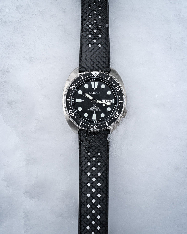 AnchorFlex Heritage Rubber Strap - Black - Anchor Strap Co.