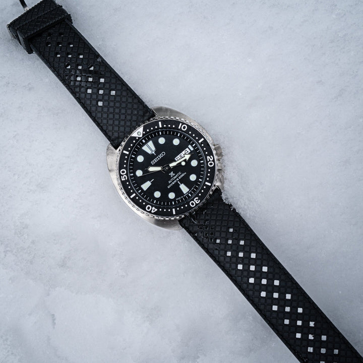 AnchorFlex Heritage Rubber Strap - Black - Anchor Strap Co.