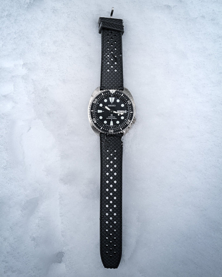 AnchorFlex Heritage Rubber Strap - Black - Anchor Strap Co.